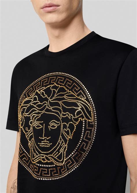 versace medusa logo tee|men's Versace t shirt sale.